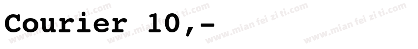 Courier 10,字体转换